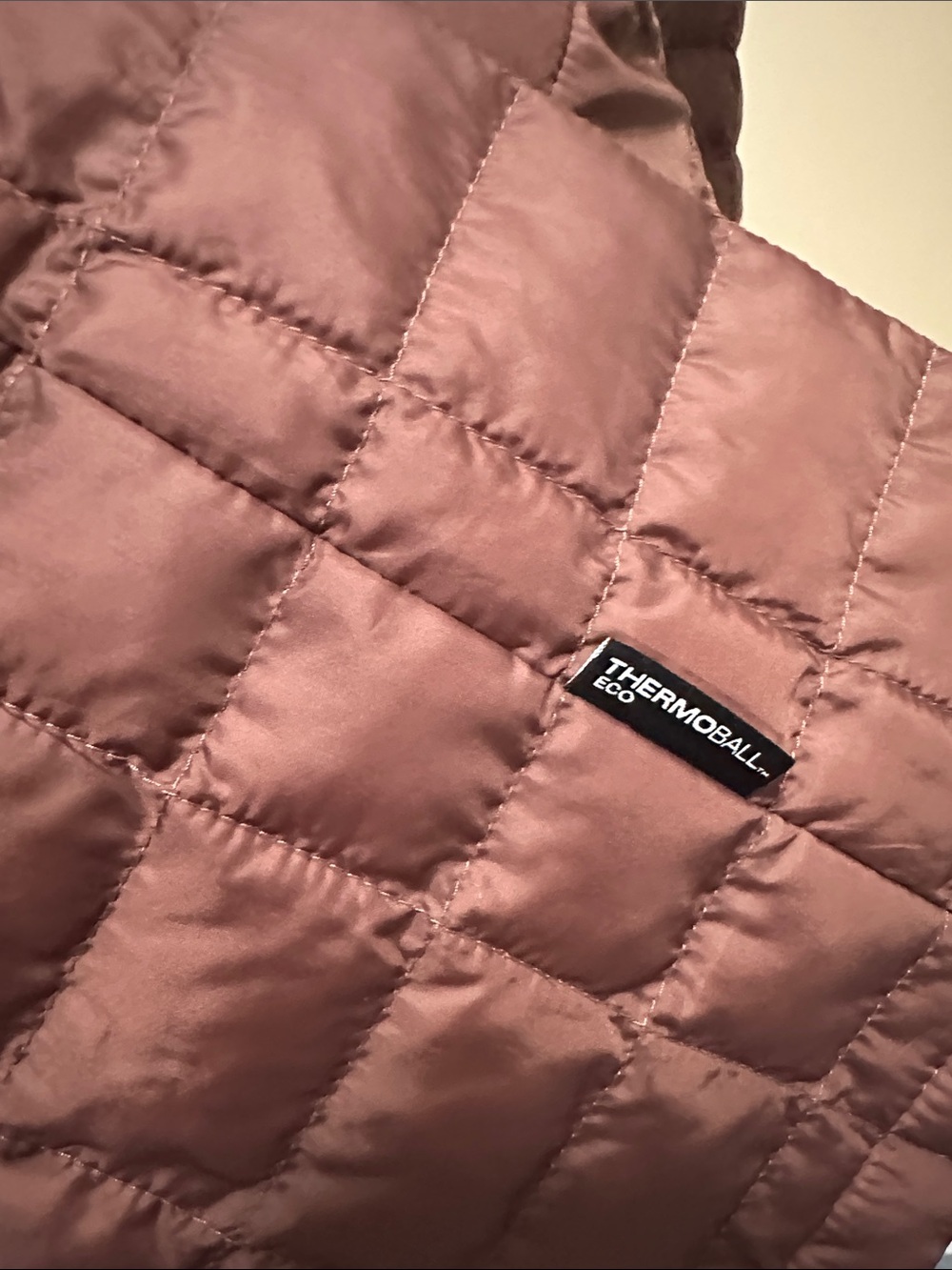 The North Face Women's Hooded Quilted Long Puffer Jacket - Mauve Brown - Picture 6 of 11